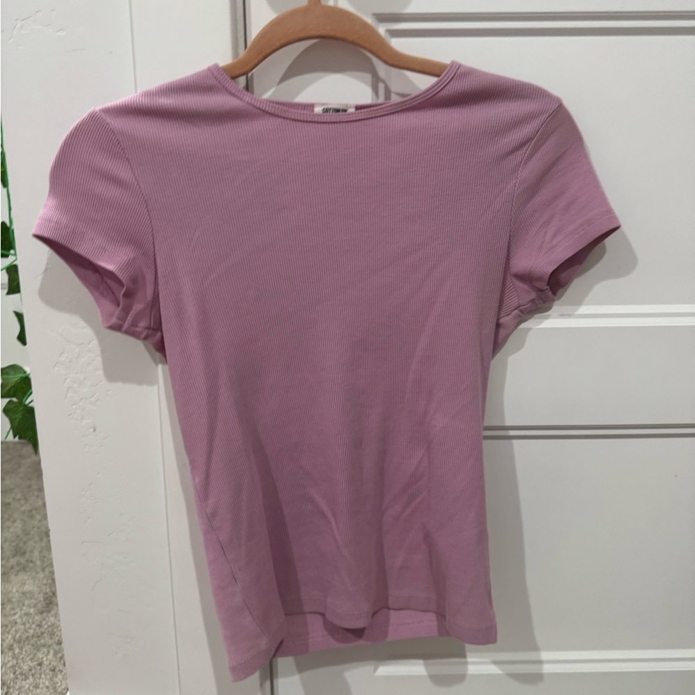 Cotton On Kids Light Purple Short Sleeve Tee